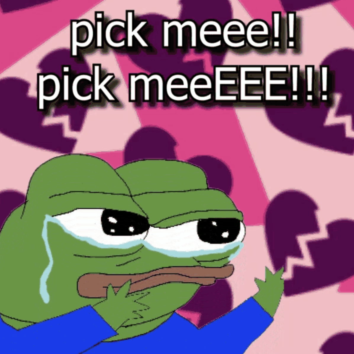 pick me pepe meme